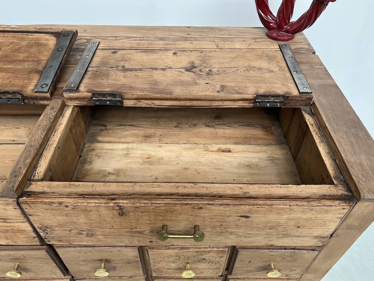 Old trade furniture with oak drawers XL format