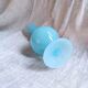 Soliflore vase in light blue opalin glass