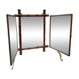 Antique Japanese style triptych mirror