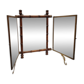 Antique Japanese style triptych mirror