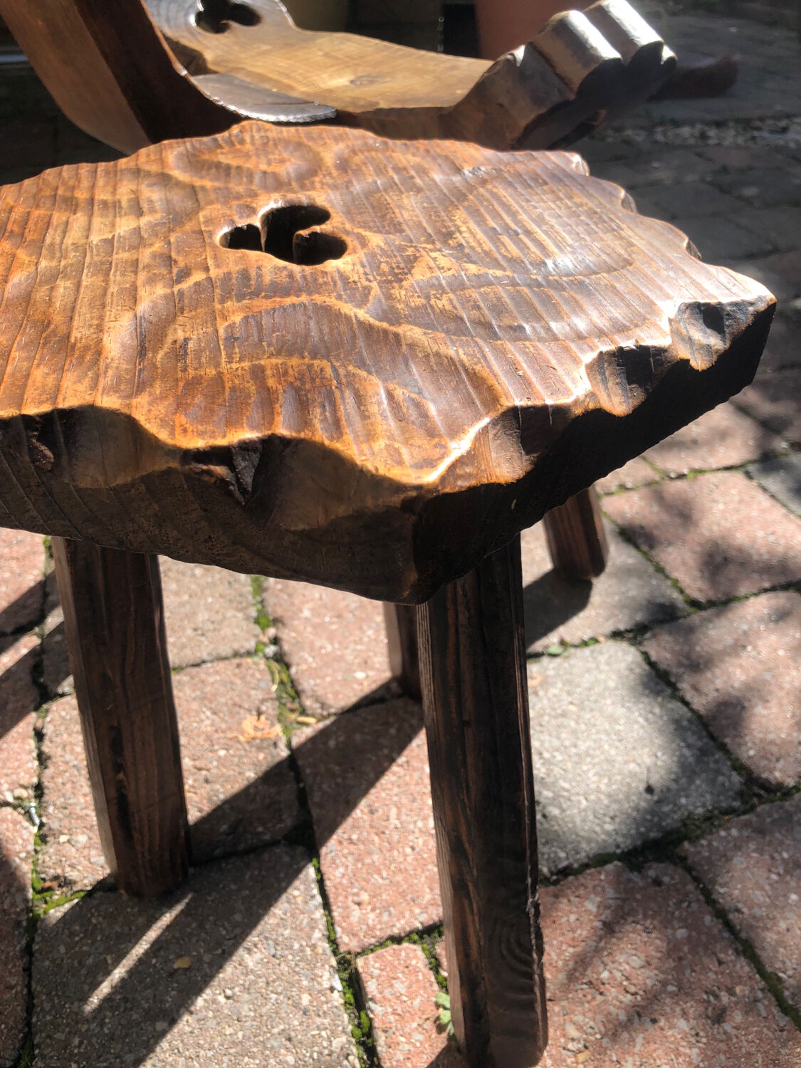 Brutalist chairs and stool