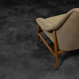 Vintage Mid-Century Scandinavian Modern 2-Seater Brown Fabric Sofa Grace by Ikea, 1961