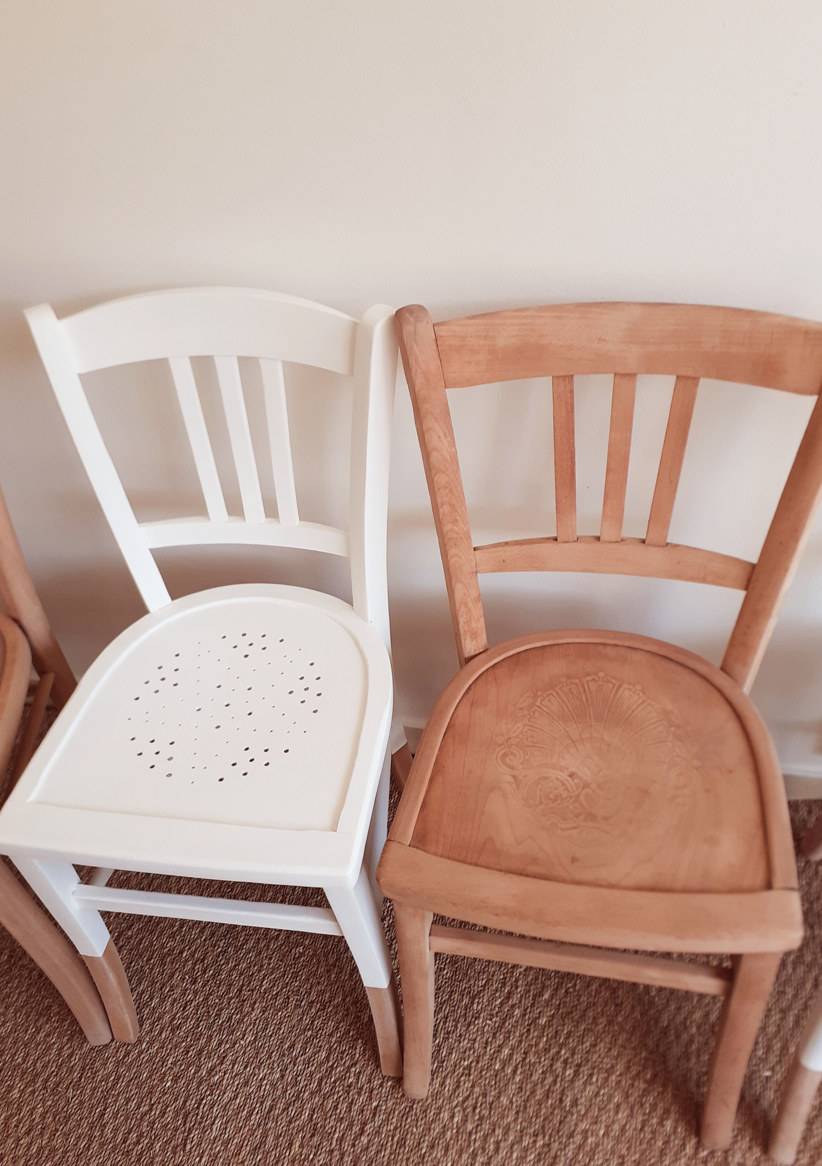 4 mismatched chairs