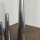 Polished aluminium candle holders, Ehlen Johansson