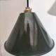 Enameled sheet metal pendant lights