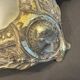 Silver metal mirror tray
