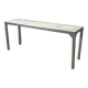 Console métal et marbre de carrare