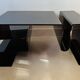 Large coffee table in smoked acrylic glass, France, 1970s