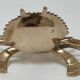 Vintage solid brass crab