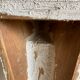 Console murale brutaliste en bois peint 1970