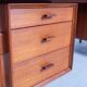 Danish mid-century desk model 207 in teak by Arne Vodder for Sibast, 1960s.
