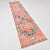 3x13 Wool Runner Rug, Turkish Runner, 82x381Cm