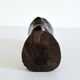 African head sculpture in ebony wood 1940s