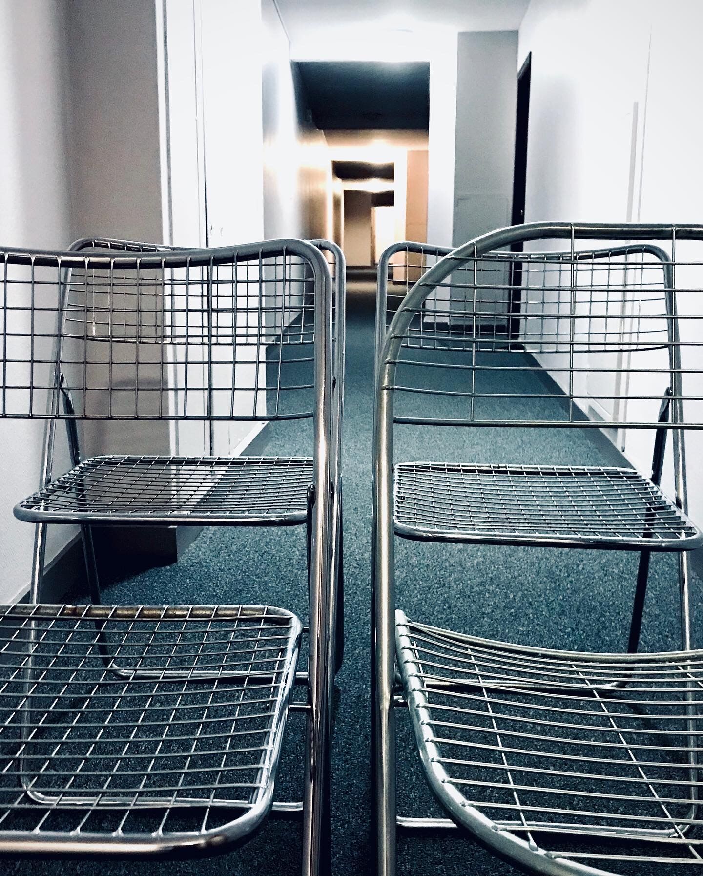 Set of 4 Ted Net folding chairs by Niels Gammelgaard for ikea
