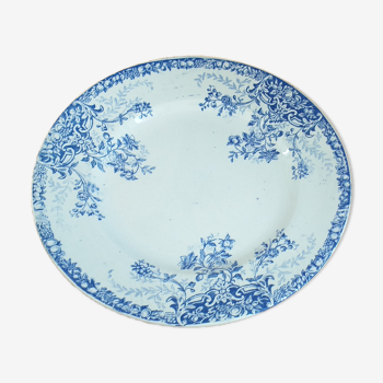 Porcelain plate St Amand model Fruits blue