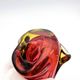 Murano Vase Organic Red Yellow 21cm 1.1kg