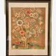 Lithograph signed Jacques Margerin The tree with flowers and birds 1960-70