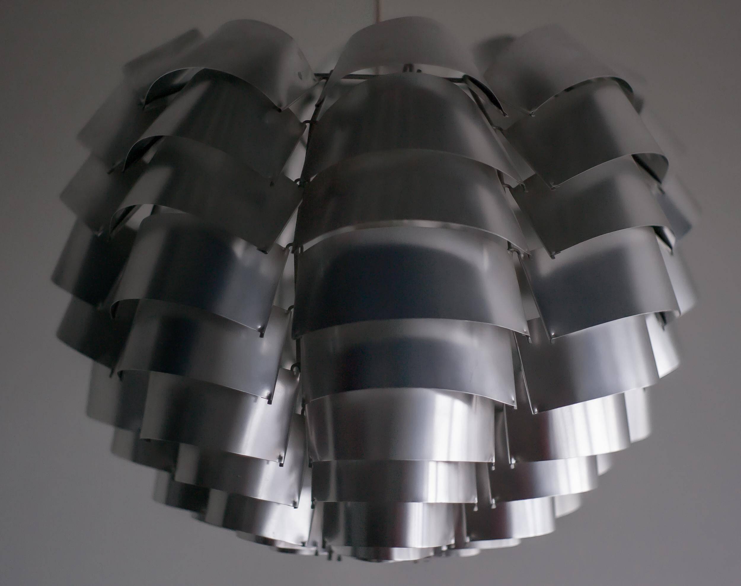 Modern mid-century chandelier Orion 48 by French sculptor Max Sauze.