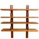 Pierre Chapo. Shelf or bookcase in natural elm. 1980s.