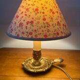 Vintage Brass Candle Bedside Lamp