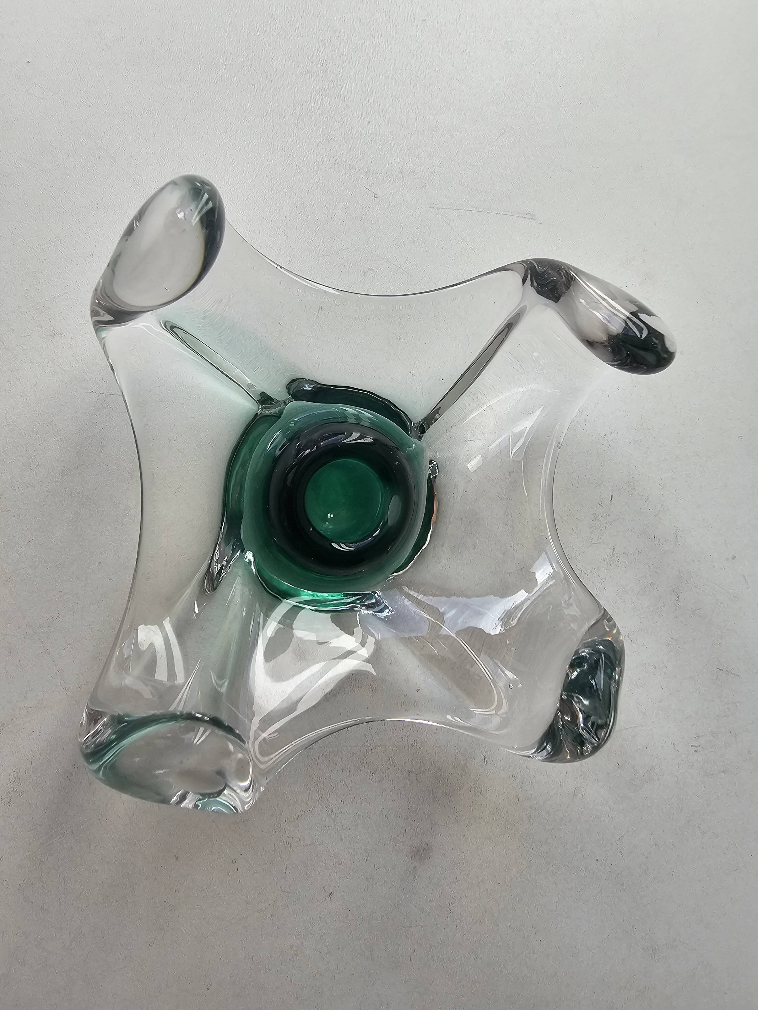 Glass candlestick in the style of Murano - 1960s