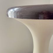 Vintage GDR Space Age brown plastic Tulip Stool, 1960s
