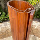 Wavy wooden screen circa 1950, Baumann by SNSA