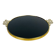 Black plateau and gilded brass from the 1950s.