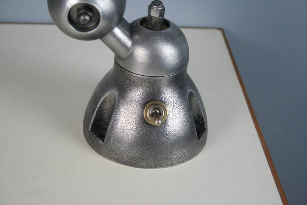 Jieldé graphite industrial wall lamp by Jean Louis Domecq