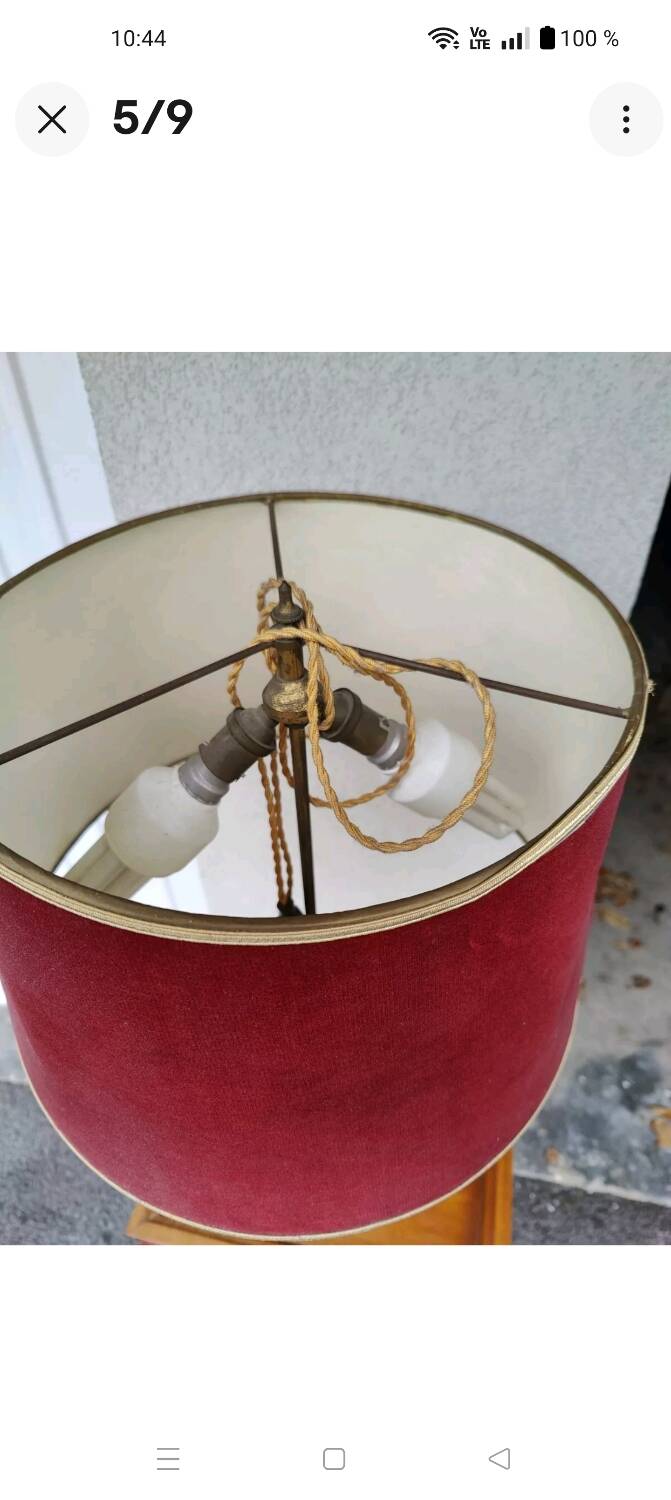 Lampe de table Sphère Armillaire Des Années 60 En Laiton