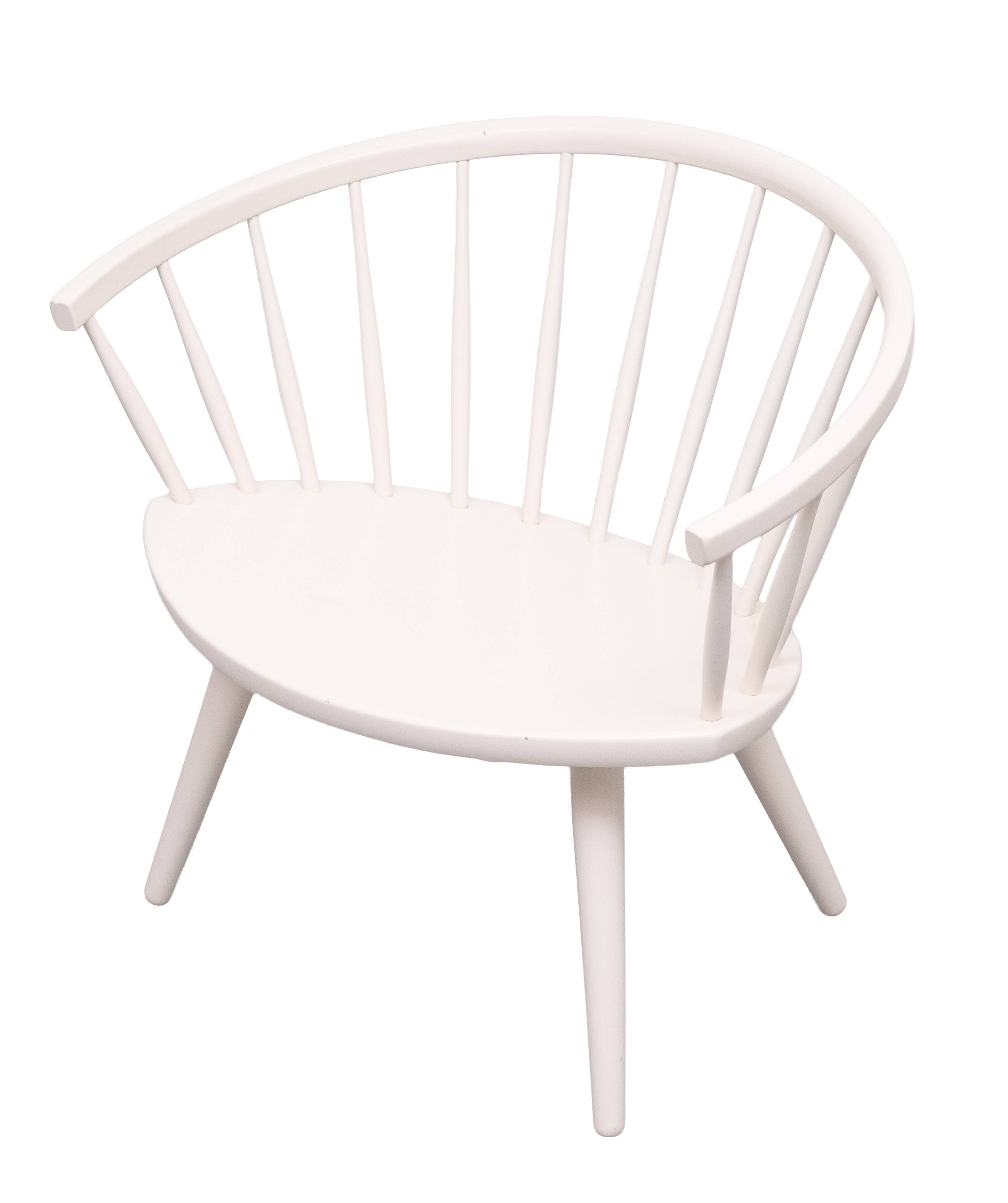 Yngve Ekström Arka White lounge chair Stolab Sweden 1955