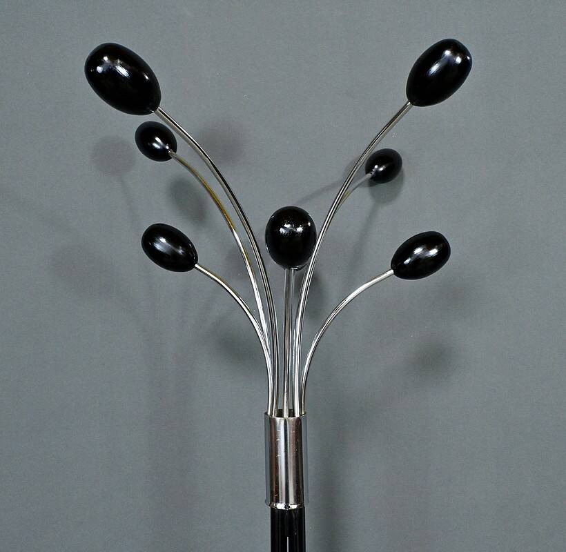 Coat rack in lacquered metal, italian design – 1960
