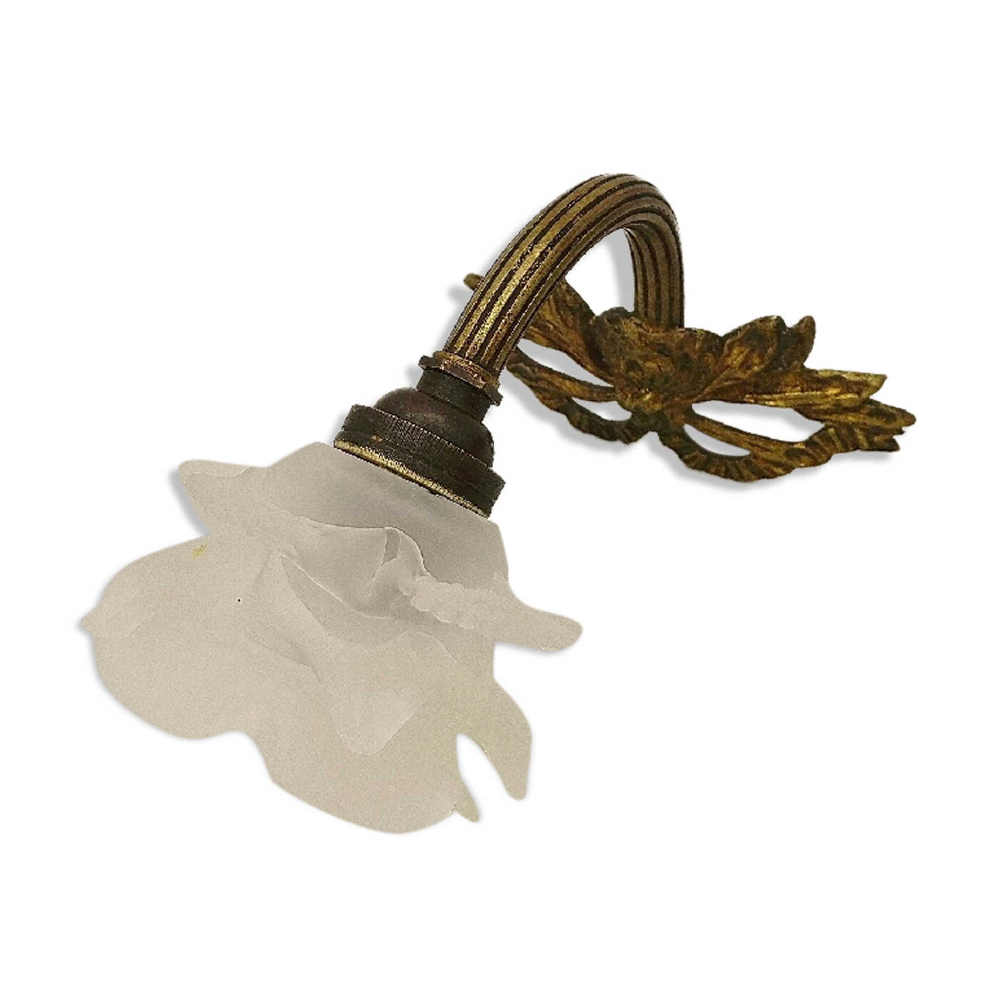 Sconce golden bronze tulip