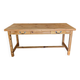 Table de ferme piétement entretoise