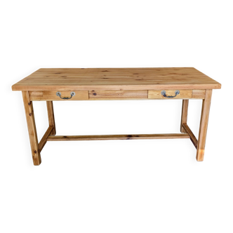 Table de ferme piétement entretoise