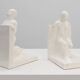 Pair Ceramic bookends by Godofridus Boonekamp for Plateelbakkerij Schoonhov