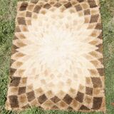 Tapis "space age". motifs psychédélique. circa 1970