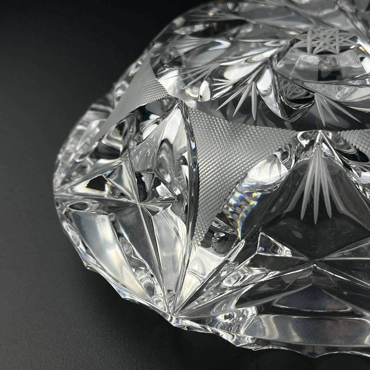 Bohemian glass ashtray by Bohemia Crystal, 1990s