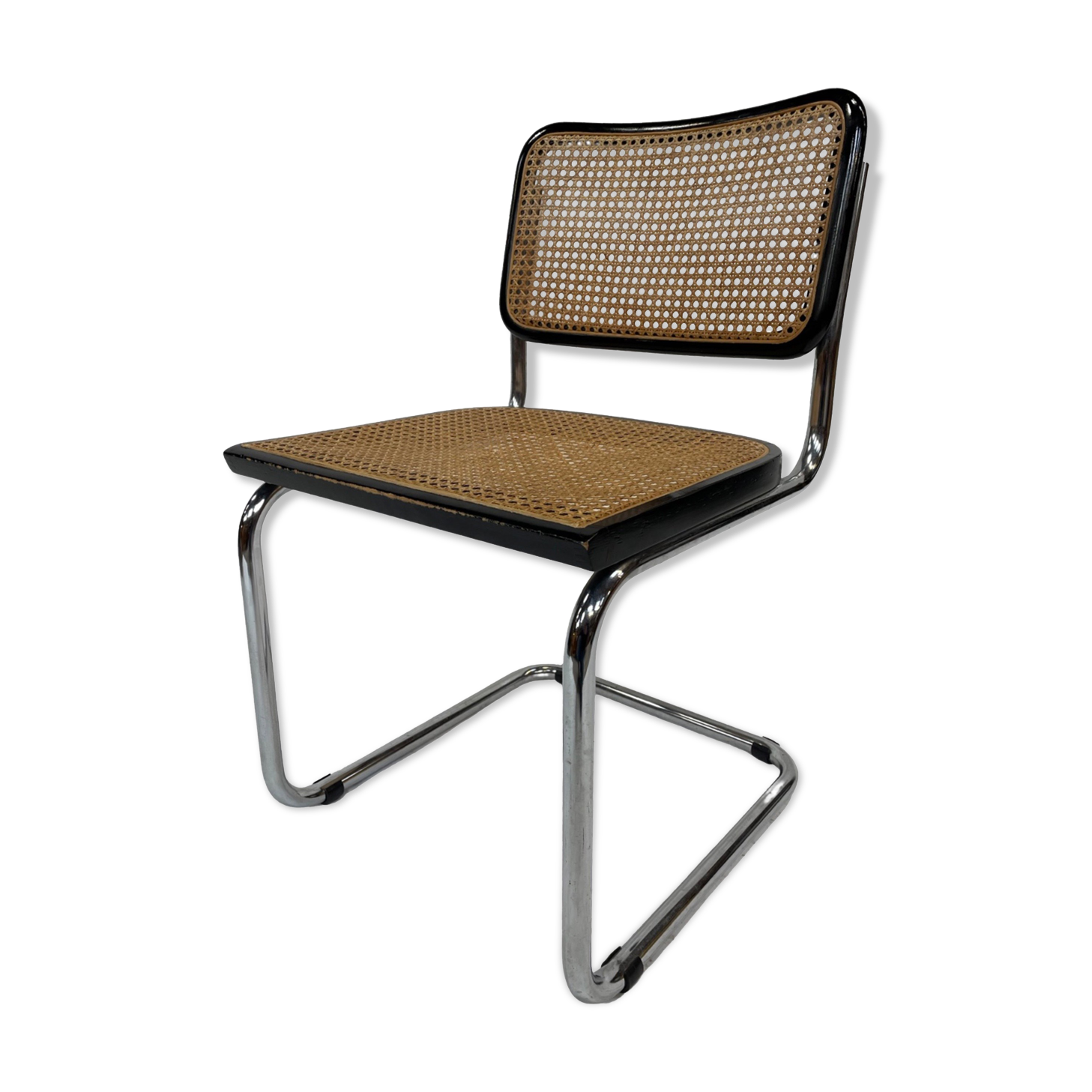 Chair model Cesca B32 in black and chrome