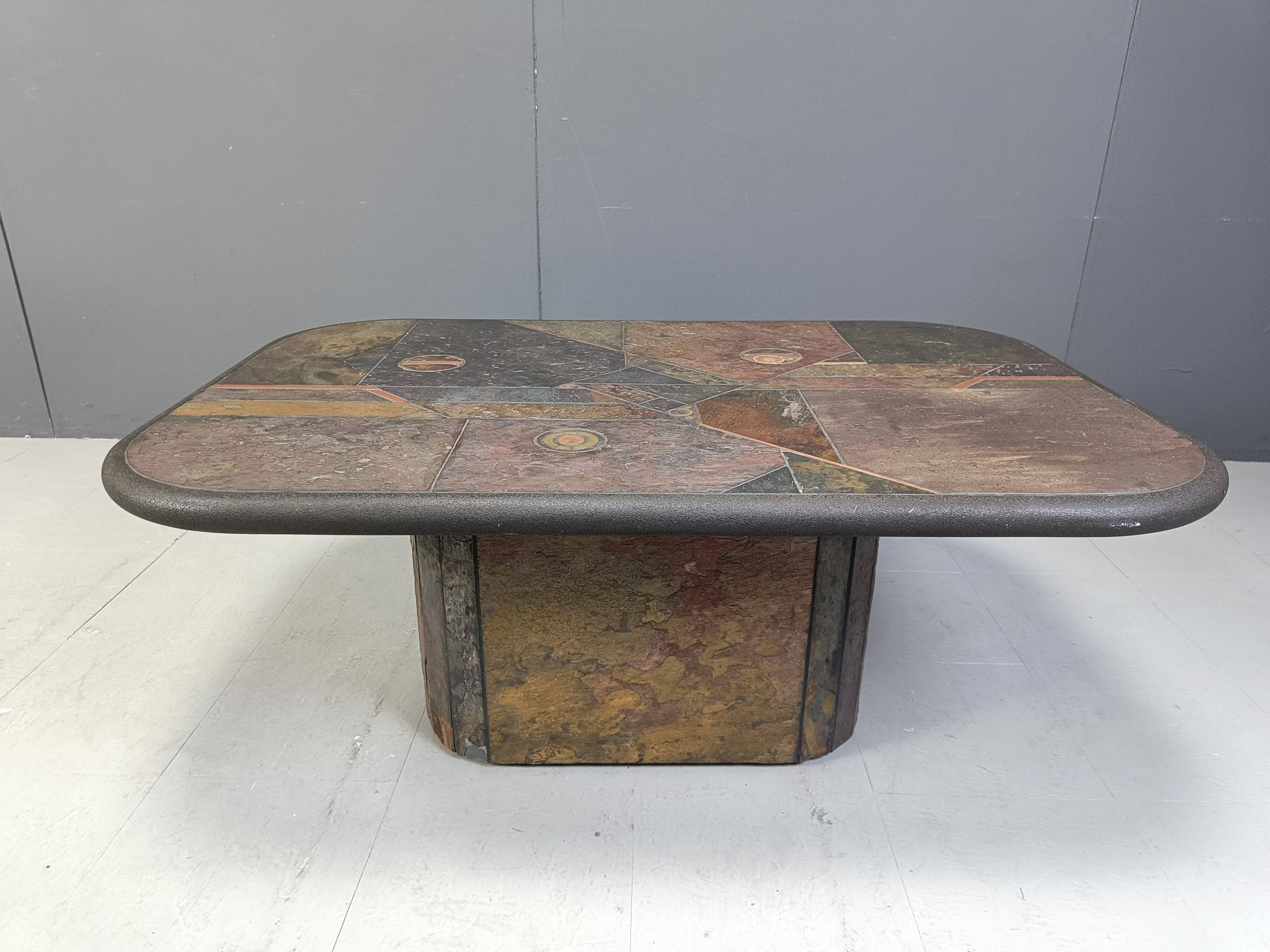 Table basse attribuée à Paul Kingma, années 1980