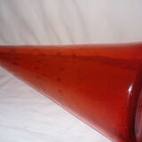 Bubbled diabolo vase, Murano of the 60s