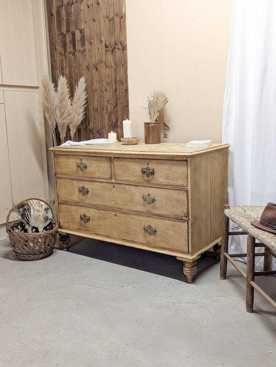Old renovated chest of drawers