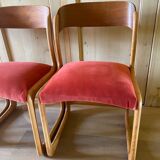 Set of 3 Baumann sled chairs