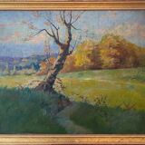 Tableau HST "Un coin de Provence" impressionniste XIX° siècle signé ?