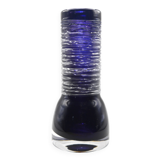 Mid-century modern Scandinavian design a rather large purple crystal glass