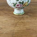 Earthenware ball vase, signed Veuve Perrin