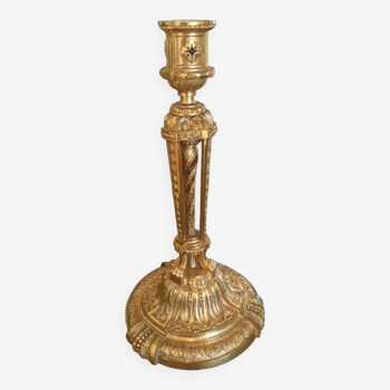 19th century Odiot candlestick in bronze
