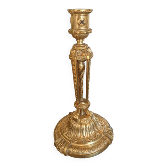 19th century Odiot candlestick in bronze