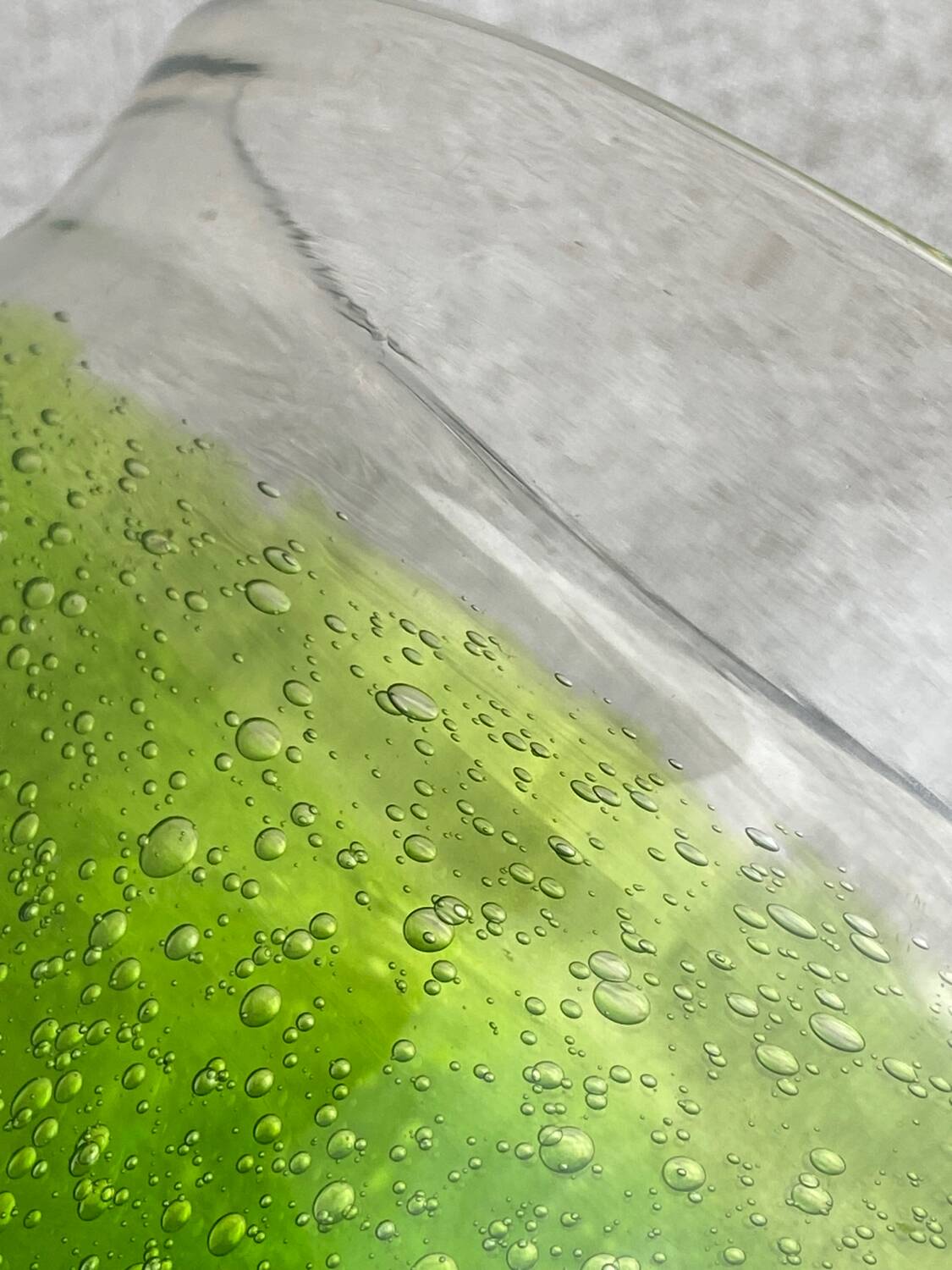 Vintage bubble glass vase