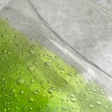 Vintage bubble glass vase